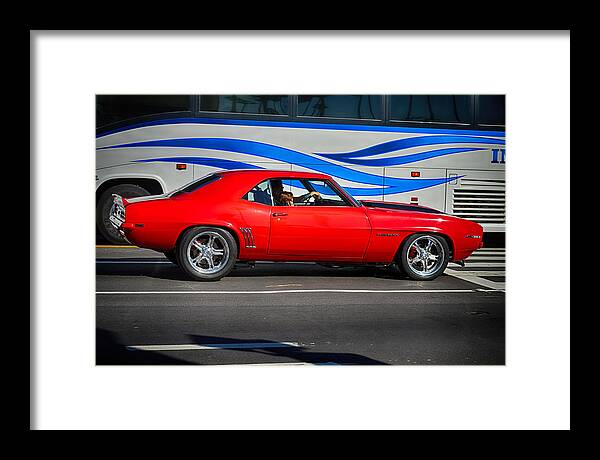 Red Framed Print featuring the photograph Red Firebird by Bill Dutting