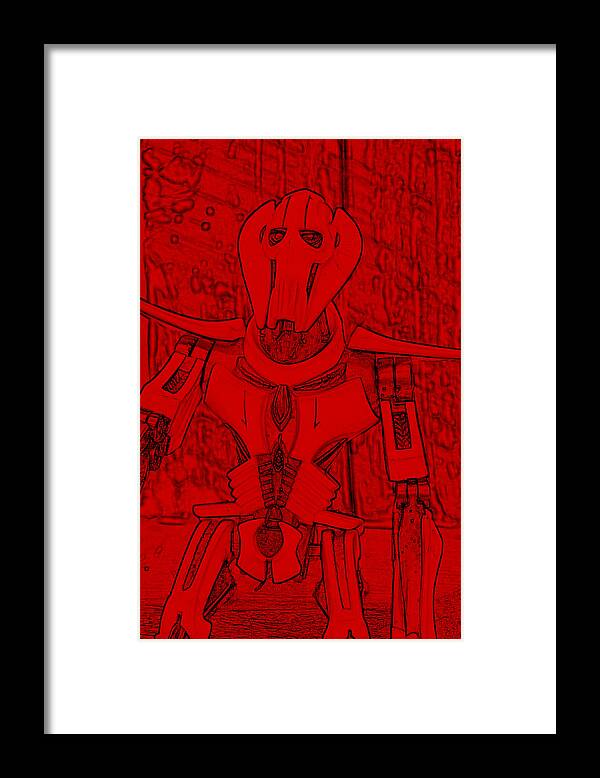  Framed Print featuring the photograph Red Grievous by Modern Art