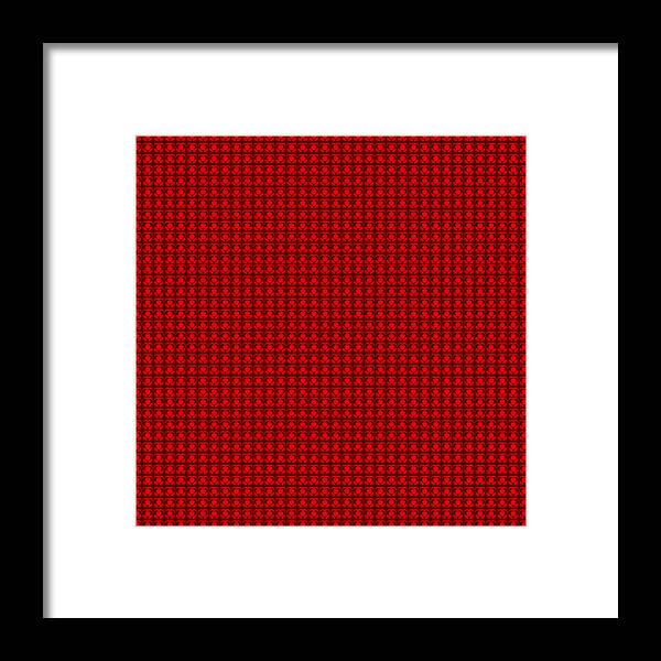  Framed Print featuring the painting Red Heart 1296 by Steve Fields