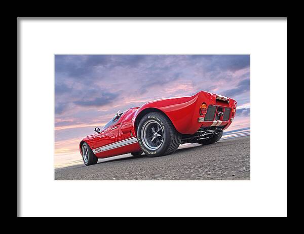Ford Gt40 Framed Print featuring the photograph Red Hot Ford GT 40 by Gill Billington