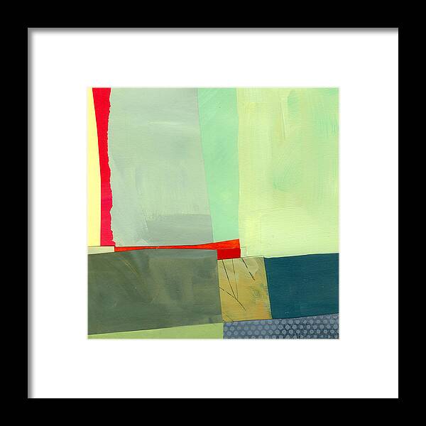 Abstract Art Framed Print featuring the painting Red by Jane Davies