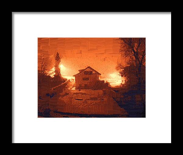Landscape Framed Print featuring the photograph Red Morn by Chuck Shafer