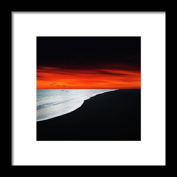 Iceland Framed Print featuring the photograph Red Night by Philippe Sainte-Laudy