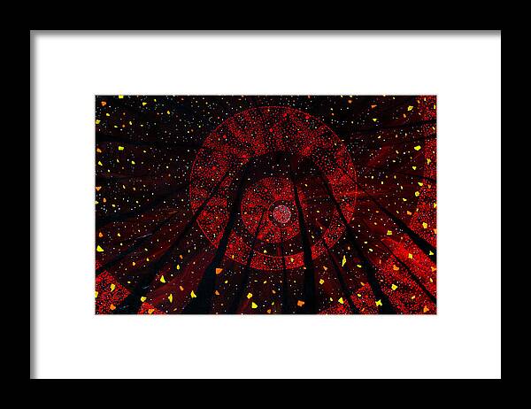 Red October Framed Print featuring the painting Red October by Joel Tesch