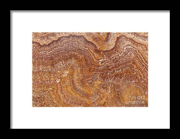 Granite Framed Print featuring the photograph Red Onyx by Anthony Totah