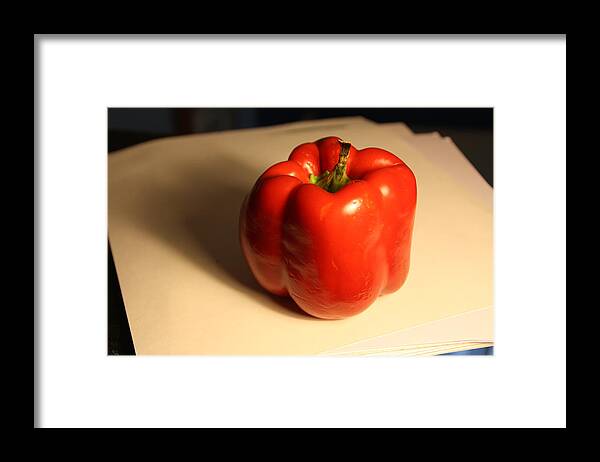 Red Pepper Framed Print featuring the photograph Red Pepper by Pat Moore