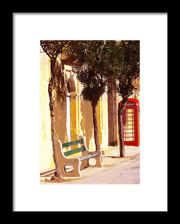Red Framed Print featuring the photograph Red Phone Box by Mike Bambridge