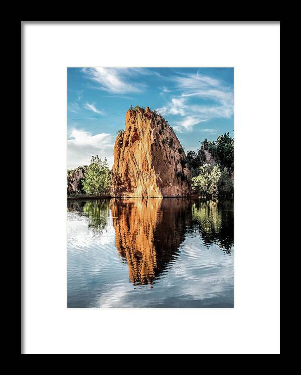 Landscape Framed Print featuring the photograph Red Rock by Jaime Mercado