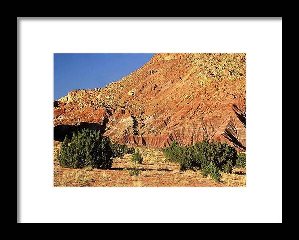 New Mexico Framed Print featuring the photograph Red Rock New Mexico by AnnaJanessa PhotoArt