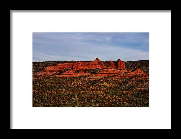 Mark Myhaver Photography Framed Print featuring the photograph Red Rock Peaks 23 by Mark Myhaver