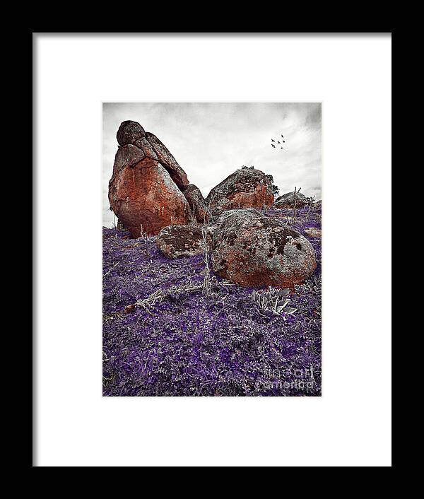 Rocks Framed Print featuring the photograph Red Rocks and Thunder by Russell Brown