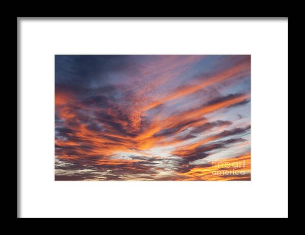 Red Sky Framed Print featuring the photograph Red Sky by Timothy Johnson