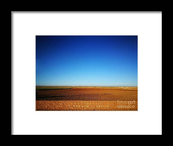 Landscape Framed Print featuring the photograph Red soil by Jarek Filipowicz