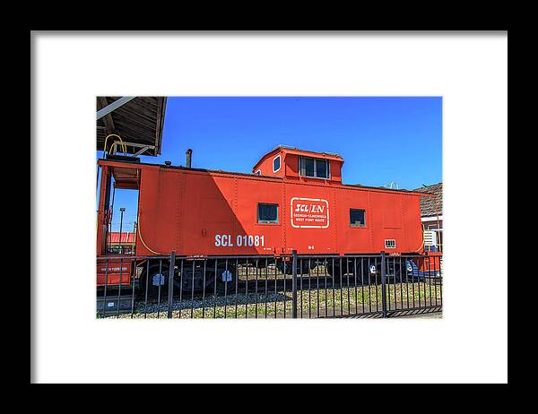 Train Framed Print featuring the photograph Red Vintage Caboose by Doug Camara