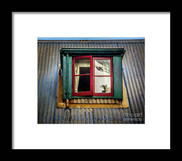 Red Framed Print featuring the photograph Red Windows by Perry Webster