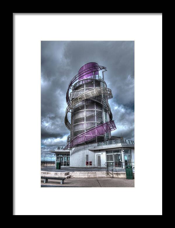 Beacon Framed Print featuring the photograph Redcar Beacon by Jeff Townsend