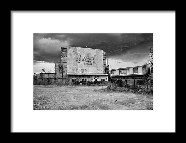Redland Drive In Framed Print featuring the photograph Redland Drive In by Steven Michael