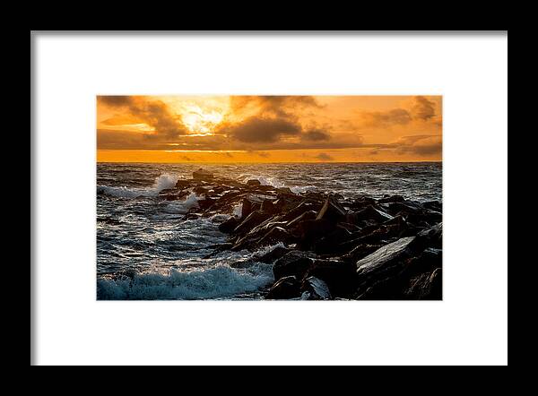 Sky Framed Print featuring the photograph Redondo Beach Sunset by Ed Clark