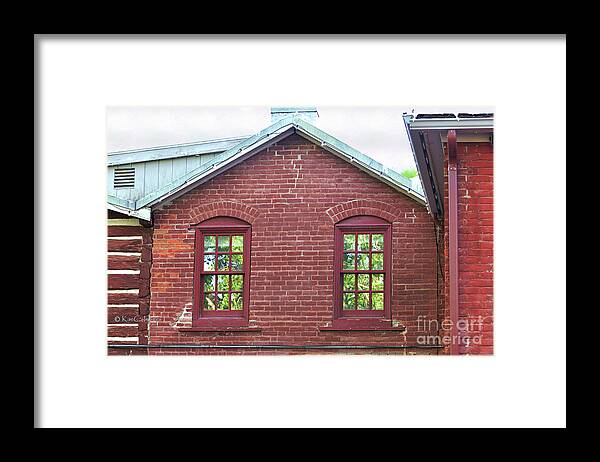 Old Brick Building Framed Print featuring the photograph Reeders Alley Building by Kae Cheatham
