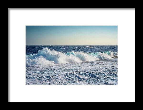 Africa Framed Print featuring the photograph Reef Break On The Morning Light by Hannes Cmarits