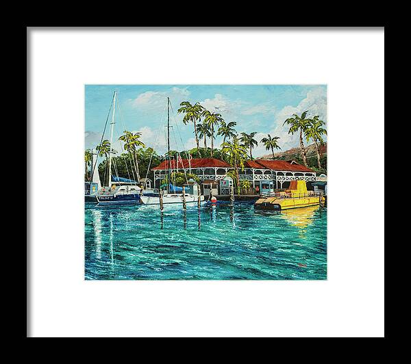 Lahaina Framed Print featuring the painting Reef Dancer by Darice Machel McGuire