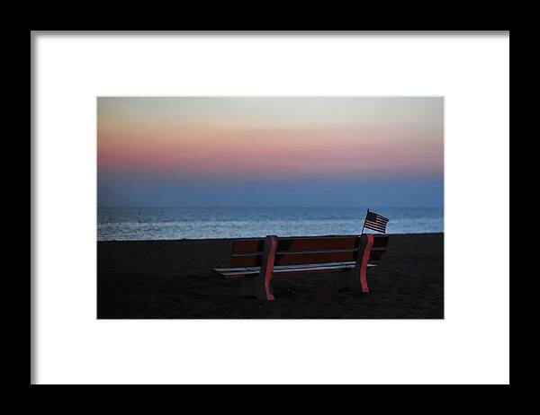 Reflect Framed Print featuring the photograph Reflect, Remember, Honor and Be Thankful by Terry DeLuco