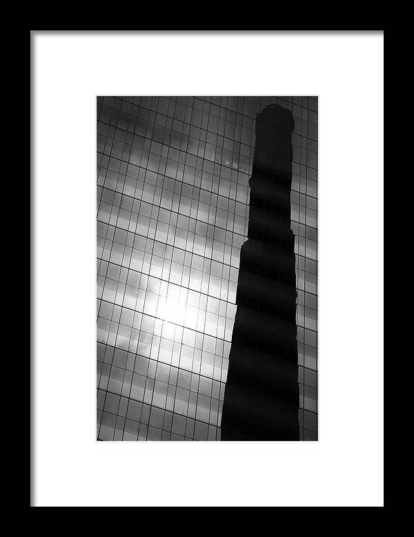 Architecture Framed Print featuring the photograph Reflecting On Stacks by Kreddible Trout