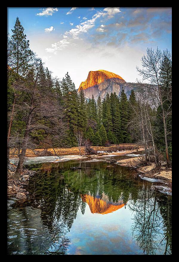 Reflecting Yosemite Half Dome Skies by Gregory Ballos