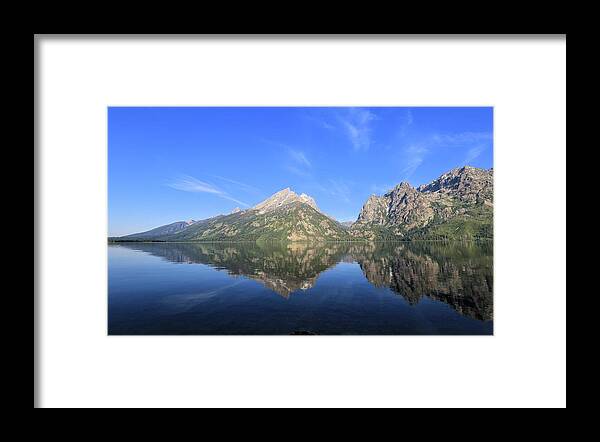 Photosbymch Framed Print featuring the photograph Reflection at Grand Teton National Park by M C Hood