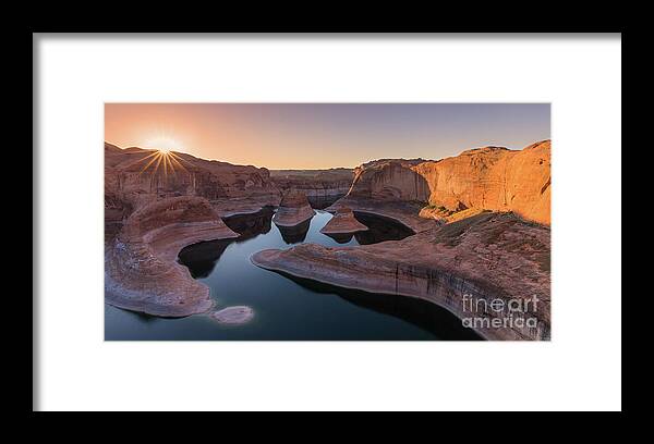 American Framed Print featuring the photograph Reflection Canyon, Lake Powell, Utah by Henk Meijer Photography