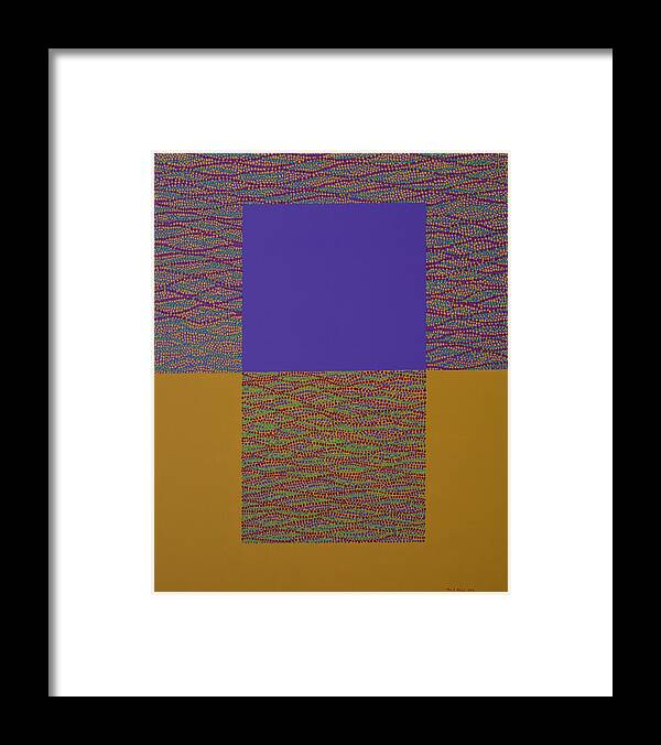 Abstract Framed Print featuring the painting Reflection by Kyung Hee Hogg