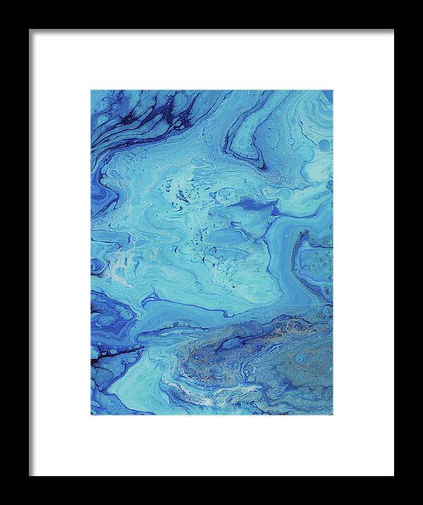 Organic Framed Print featuring the painting Reflection by Tamara Nelson