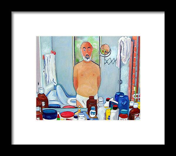 Self Portrait Framed Print featuring the painting Reflections by Gary Coleman