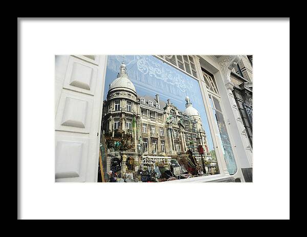 Photograph Framed Print featuring the photograph Reflections of Architecture by Richard Gehlbach