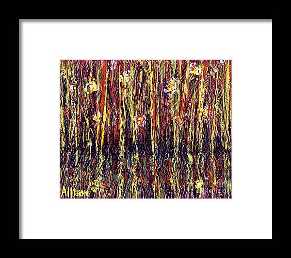 #mtdora Framed Print featuring the painting Reflections of Mt. Dora Florida by Allison Constantino