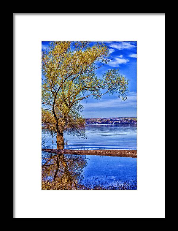 Lake Framed Print featuring the photograph Reflections of Spring by Monroe Payne