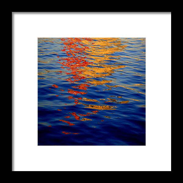 Waterscape Framed Print featuring the photograph Reflections on Kobe by Roberto Alamino
