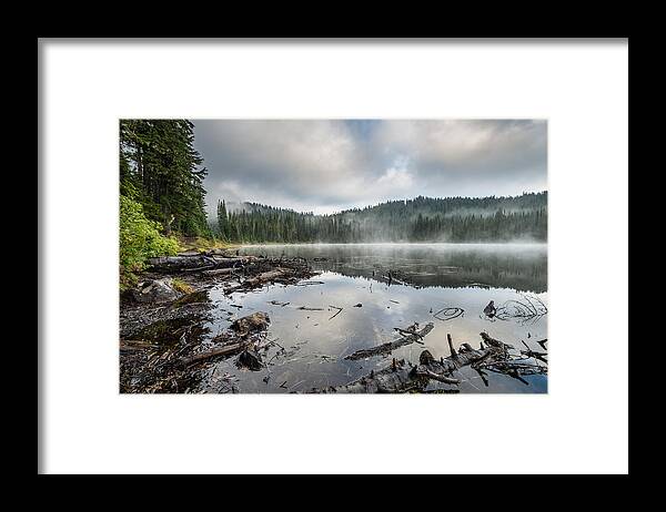 Reflection Lake Framed Print featuring the photograph Reflections on Reflection Lake 4 by Greg Nyquist