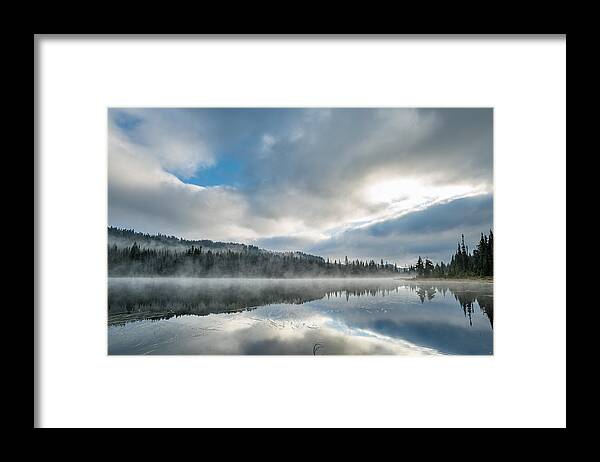 Reflection Lake Framed Print featuring the photograph Reflections on Reflection Lake 5 by Greg Nyquist