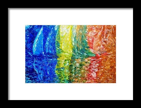 Colors Framed Print featuring the painting Reflectionz 1 by Piety Dsilva