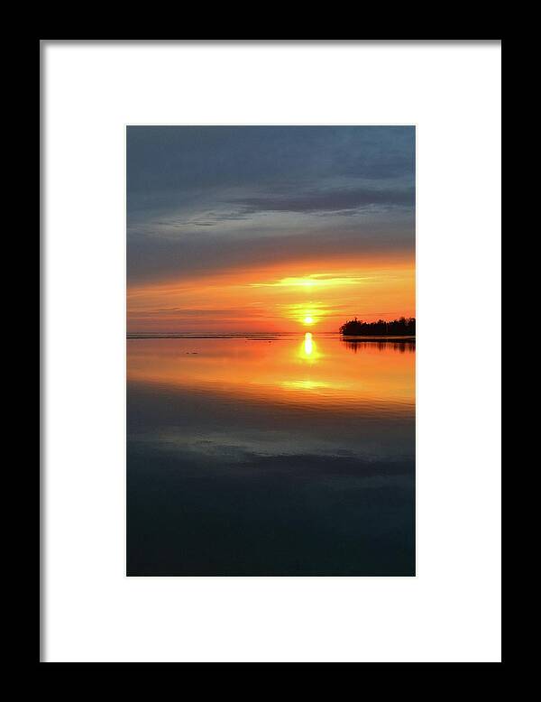 Abstract Framed Print featuring the digital art Reflective Waters Two by Lyle Crump