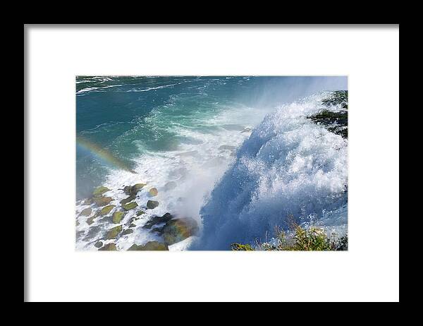 Niagara Falls Framed Print featuring the photograph Refreshing Niagara Falls by Living Color Photography Lorraine Lynch