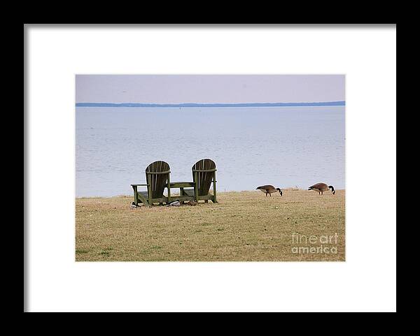 Chairs Framed Print featuring the photograph Relax by Debbi Granruth