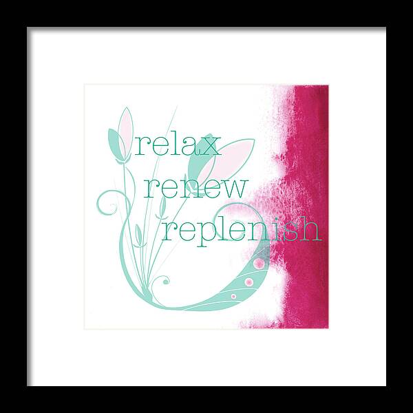 Relax Framed Print featuring the painting Relax by Kandy Hurley