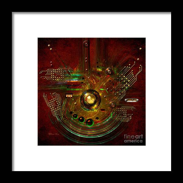 Abstract Framed Print featuring the painting Relay by Alexa Szlavics