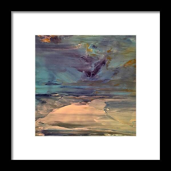 Abstract Framed Print featuring the painting Relentless by Soraya Silvestri