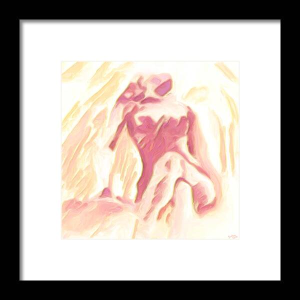 Nude Framed Print featuring the painting Relief by Shelley Bain