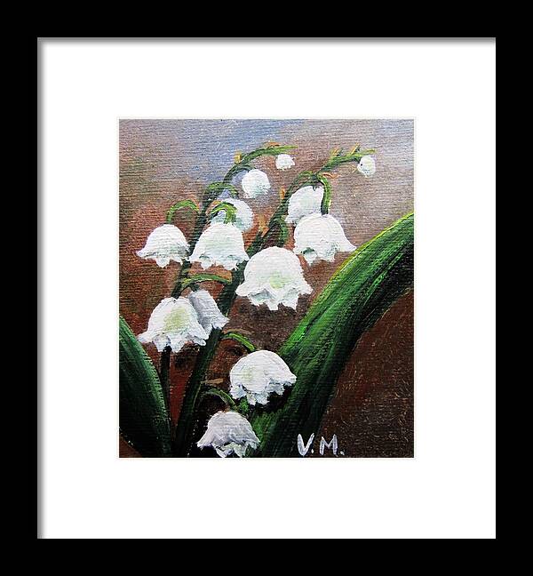  Flower Framed Print featuring the painting Remember The Scent by Vesna Martinjak