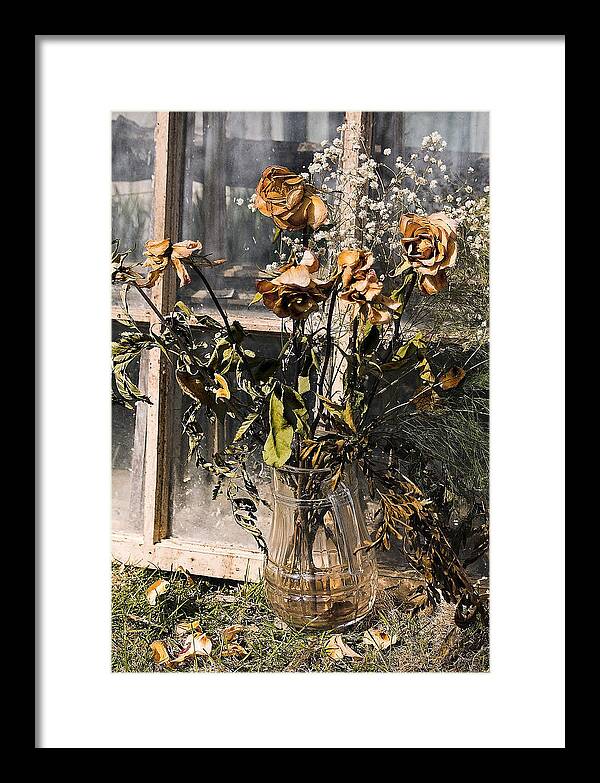 Windows Framed Print featuring the photograph Remnants of the Past by Linda McRae