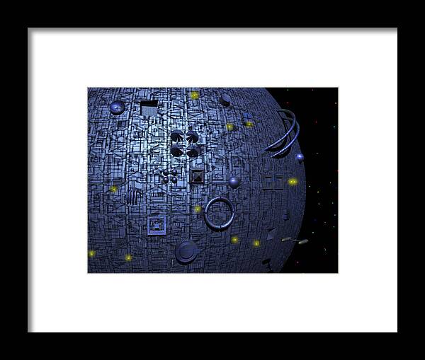 Space Framed Print featuring the photograph Rendezvouz by Mark Blauhoefer